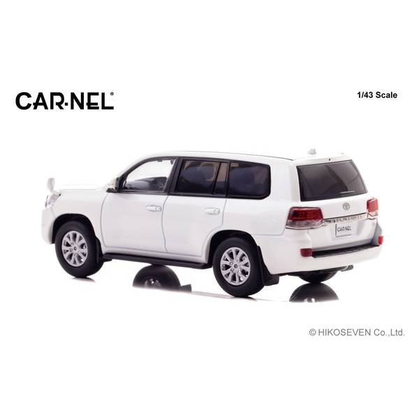 CARNEL ホワイト ミニカー 1/43 CARNEL 1/43 トヨタ ランドクルーザー AX G selection URJ202 2015