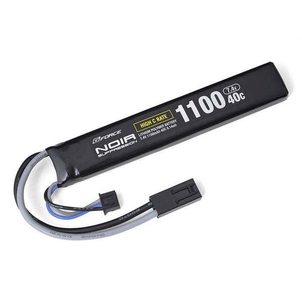 ジーフォース 電動ガン Noir Suppression LiPo 7.4V 1100mAh 40C ストックイン スティックタイプ トイガンパーツ GFG933