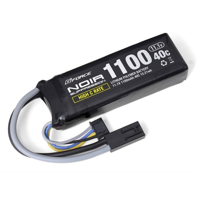 ジーフォース 電動ガン Noir Suppression LiPo 11.1V 1100mAh 40C ミニS互換サイズ トイガンパーツ GFG936