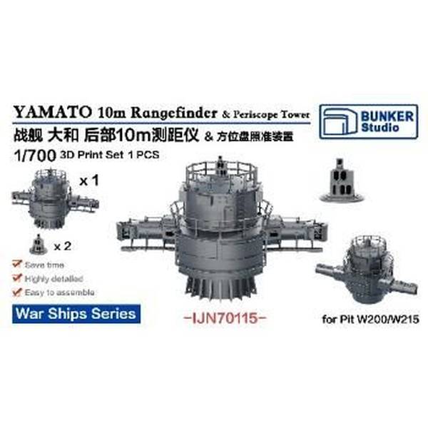 【30%OFF】バンカースタジオ 1/700 日本海軍 大和 10m測距儀 & 方位盤照準装置 模型用グッズ BSTIJN70115【在庫品】
