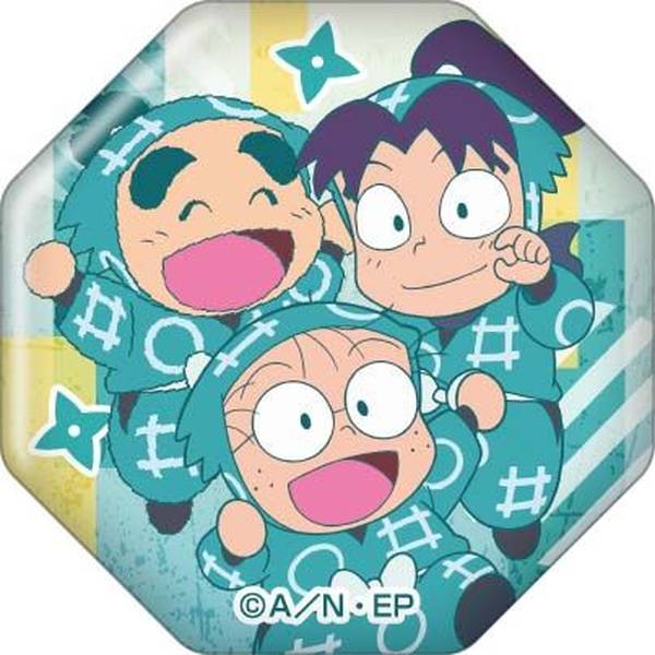【5月予約】忍たま乱太郎 ガラスマグネット 乱太郎＆きり丸＆しんべヱ キャラグッズ 4580721991505