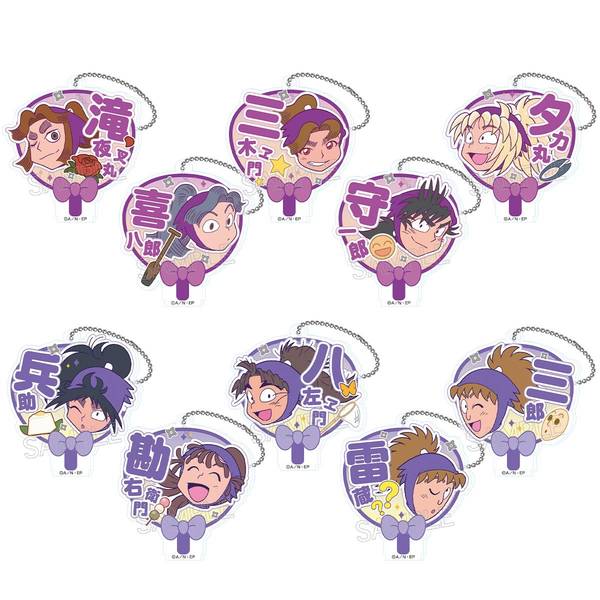 【6月予約】忍たま乱太郎 デコうちわキーチェーン Ｂ @\750×10 単品JAN:4580722001845 キャラグッズ 4580722001852