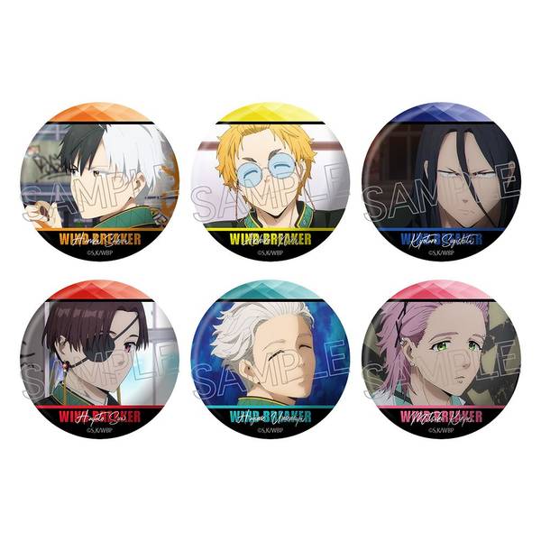 【8月予約】WIND BREAKER 百面相缶バッジ 6個入BOX キャラグッズ 4580722004327