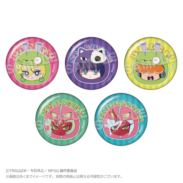 New PANTY ＆ STOCKING with GARTERBELT トレーディングまるめいつ缶バッジ 5個入BOX