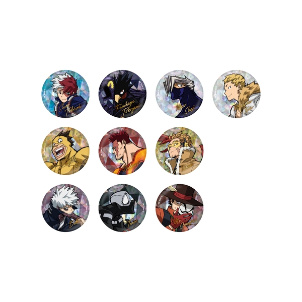 僕のヒーローアカデミア TVアニメ10周年キービジュアル トレーディングホロ缶バッジ C [全10種] 10個入BOX
