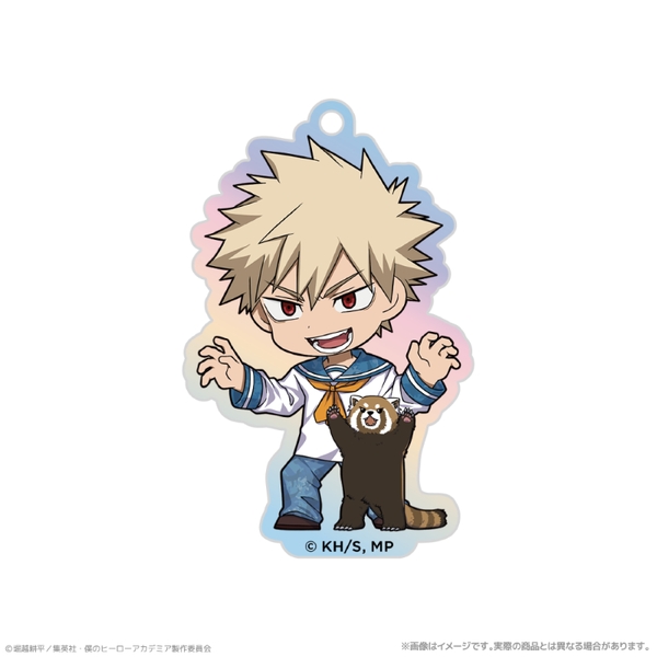 アニメ『僕のヒーローアカデミア』 オーロラアクリルキーホルダー_爆豪勝己 海の生きものたちと一緒にPLUS ULTRA