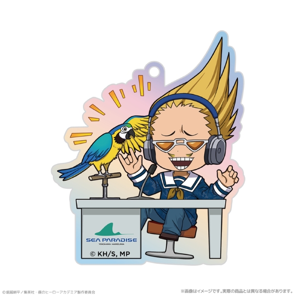 アニメ『ヒロアカ』 オーロラアクリルキーホルダー_プレゼント・マイク 海の生きものたちと一緒にPLUS ULTRA