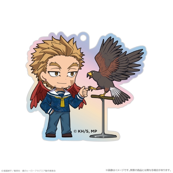 アニメ『僕のヒーローアカデミア』 オーロラアクリルキーホルダー_ホークス 海の生きものたちと一緒にPLUS ULTRA