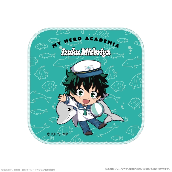 アニメ『僕のヒーローアカデミア』 ハンドタオル_緑谷出久 海の生きものたちと一緒にPLUS ULTRA