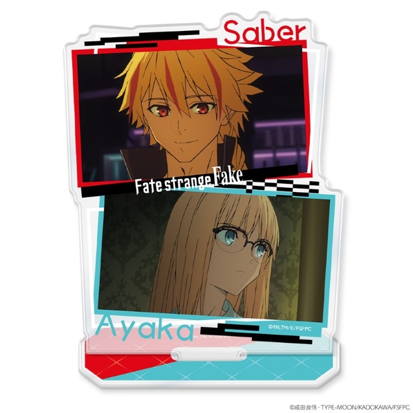 Fate/strange Fake アクリルキャラスタンド アヤカ・サジョウ＆セイバー