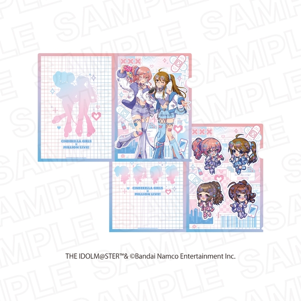 アイドルマスター シンデレラガールズ×アイドルマスター ミリオンライブ！ クリアファイルセット A