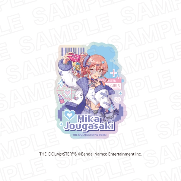アイドルマスター シンデレラガールズ×アイドルマスター ミリオンライブ！ オーロラステッカー 城ヶ崎 美嘉