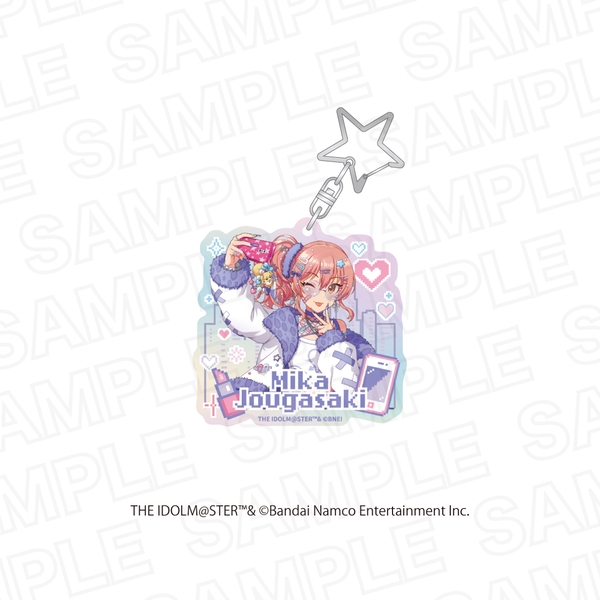 アイドルマスター シンデレラガールズ×アイドルマスター ミリオンライブ！ オーロラアクリルキーホルダー 城ヶ崎 美嘉