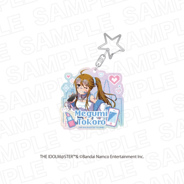アイドルマスター シンデレラガールズ×アイドルマスター ミリオンライブ！ オーロラアクリルキーホルダー 所 恵美