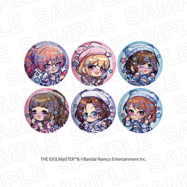 アイドルマスター シンデレラガールズ×アイドルマスター ミリオンライブ！ トレーディングミニキャラ缶バッジ シンデレラガールズ