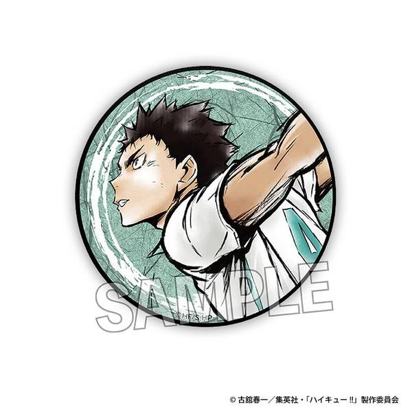 【4月予約】ハイキュー!! 激闘!! ギラギラ缶バッジ 岩泉 一 キャラグッズ 4582666849064
