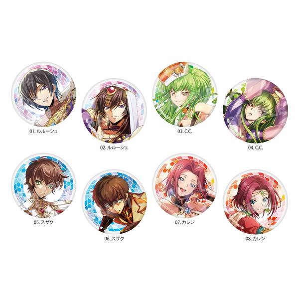 【5月予約】コードギアス 反逆のルルーシュ ロストストーリーズ メタリック缶バッジ /02 第2弾(全8種) 8個入BOX キャラグッズ 4582689104867