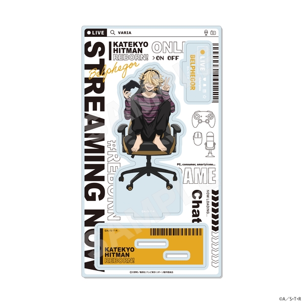 家庭教師ヒットマンREBORN! ゲーム配信者風ver. ジオラマアクリル /08 ベルフェゴール