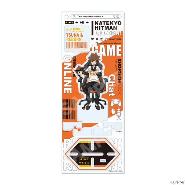 家庭教師ヒットマンREBORN! ゲーム配信者風ver. アクリルスタンド(L) /01 沢田綱吉＆リボーン