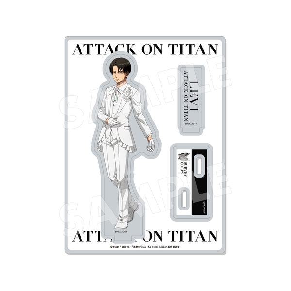進撃の巨人 Black & White ver. アクリルスタンド /04 リヴァイ(White) (再販品)