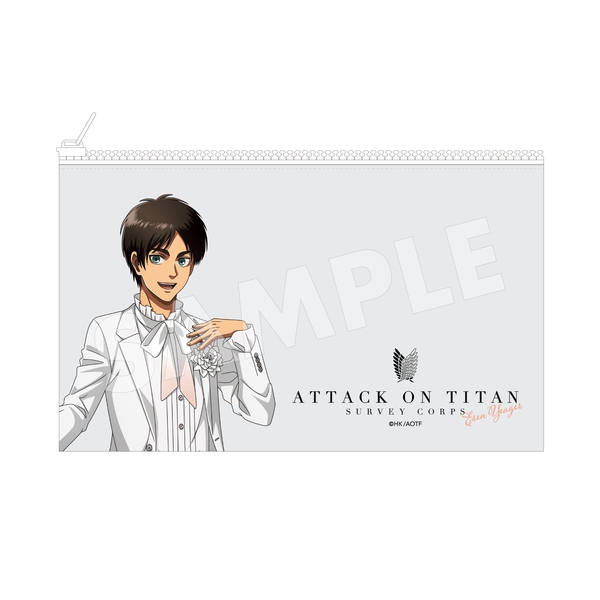 進撃の巨人 Black & White ver. クリアポーチ /03 エレン(White) (再販品)