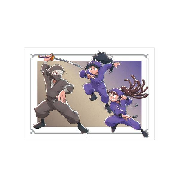【6月予約】忍たま乱太郎 描き下ろしイラスト 集合E みんなで鍛練の段ver. A3マット加工ポスター キャラグッズ 4582711667278