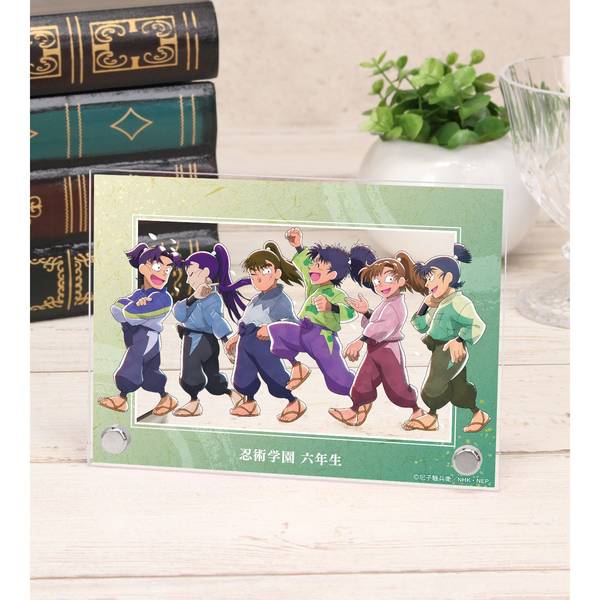 【6月予約】忍たま乱太郎 描き下ろし 六年生集合 みんなで歩むの段ver. A6アクリルスタンドパネル キャラグッズ 4582711760573