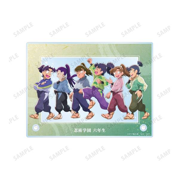 忍たま乱太郎 みんなで商いver アクリルスタンド 六年生 忍たま乱太郎_描き下ろし 六年生集合 みんなで歩むの段ver. A6アクリル