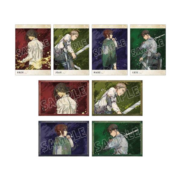 【5月予約】進撃の巨人描き下ろし 戦う背中ver.トレーディング grunge CANVAS ブロマイド 8個入BOX キャラグッズ 4582711864158
