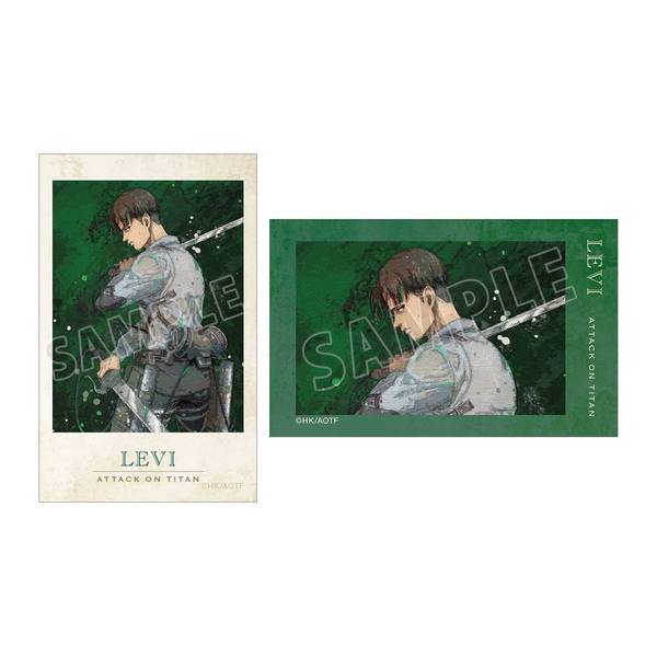 【5月予約】進撃の巨人描き下ろし リヴァイ 戦う背中ver.grunge CANVAS イラストカード2枚セット キャラグッズ 4582711864196