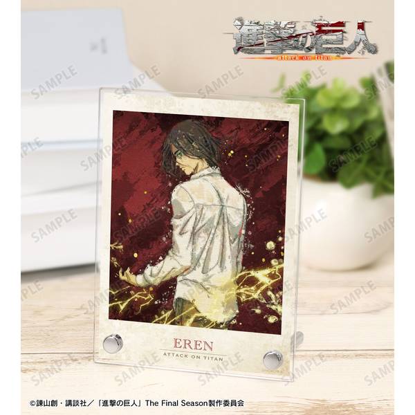 進撃の巨人描き下ろし エレン 戦う背中ver.grunge CANVAS A6アクリル