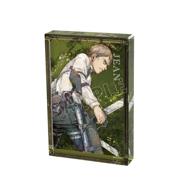 【5月予約】進撃の巨人描き下ろし ジャン 戦う背中ver.grunge CANVAS アクリルブロック キャラグッズ 4582711864332