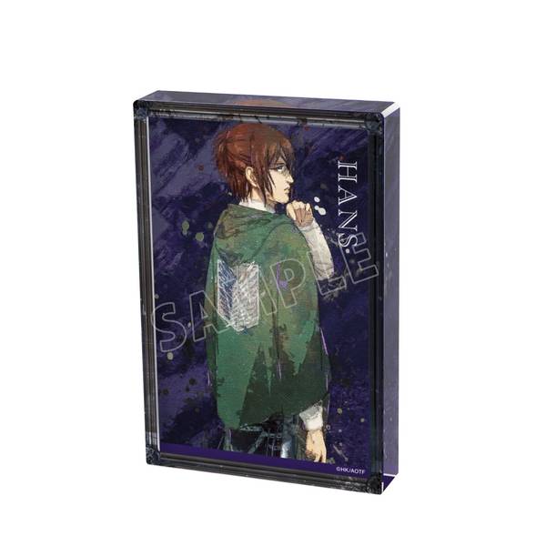【5月予約】進撃の巨人描き下ろし ハンジ 戦う背中ver.grunge CANVAS アクリルブロック キャラグッズ 4582711864349