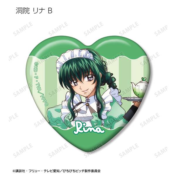 ぴちぴちピッチ リナ 缶バッジ バラ売り可 アニメ「ぴちぴちピッチ」 - リナ グリッター缶バッジ 3個セット