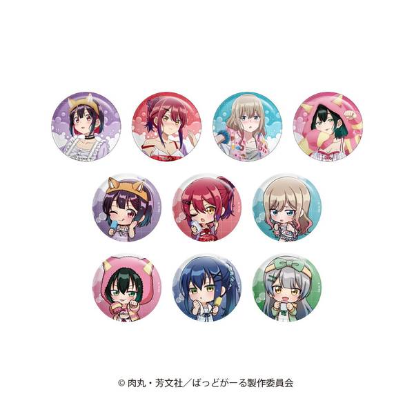 【1月予約】ばっどがーる ランダム 缶バッジ 10個入BOX キャラグッズ 4582736147670