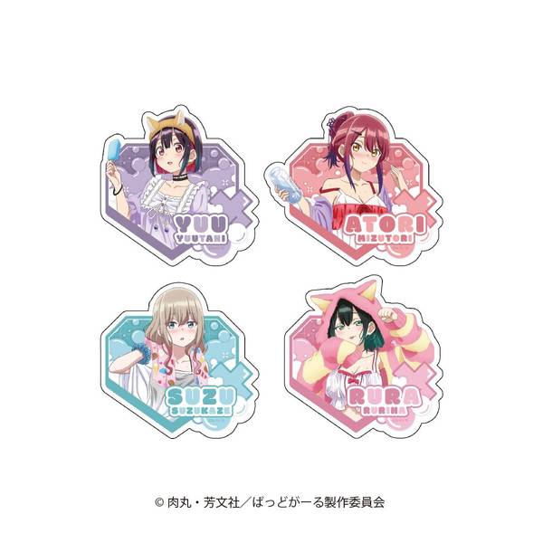【1月予約】ばっどがーる ランダム ステッカー 4個入BOX キャラグッズ 4582736147694