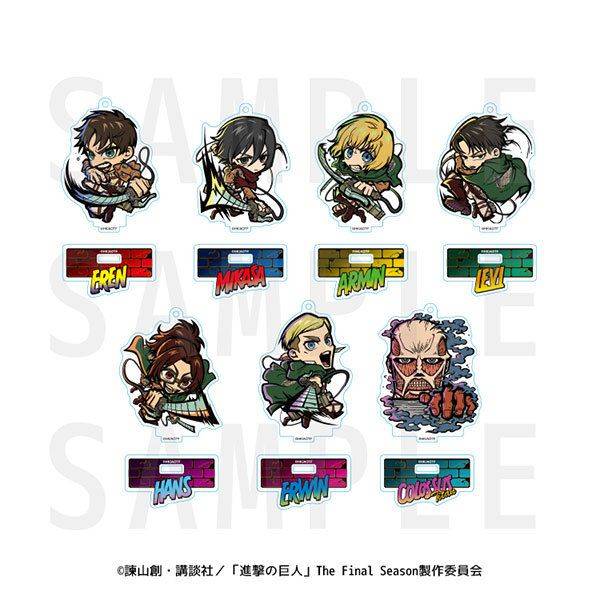 【4月予約】「進撃の巨人」イートゥーントレーディグアクリルスタンドチャーム 7個入BOX キャラグッズ 4582741316610