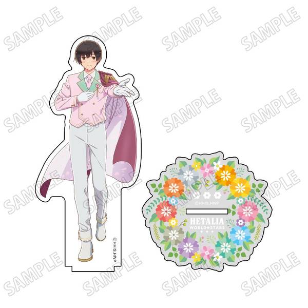 【4月予約】ヘタリア World★Stars描き下ろしBIGアクリルスタンド【フラワーパレードver.】(3)日本 キャラグッズ 4582777539878