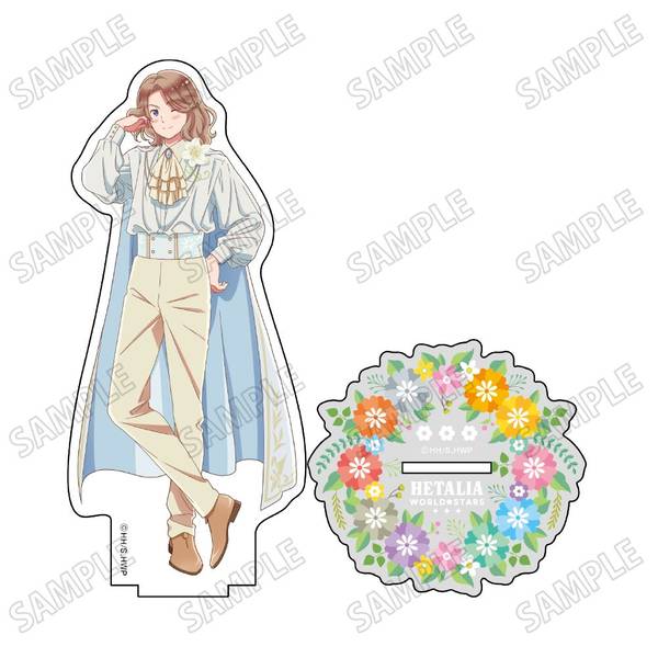 【4月予約】ヘタリア World★Stars描き下ろしBIGアクリルスタンド【フラワーパレードver.】(6)フランス キャラグッズ 4582777539908
