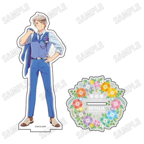 【4月予約】ヘタリア World★Stars描き下ろしBIGアクリルスタンド【フラワーパレードver.】(10)プロイセン キャラグッズ 4582777539946