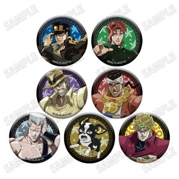 【5月予約】ジョジョの奇妙な冒険 スターダストクルセイダース描き下ろし缶バッジコレクション【JF25】 7個入BOX キャラグッズ 4582777549938