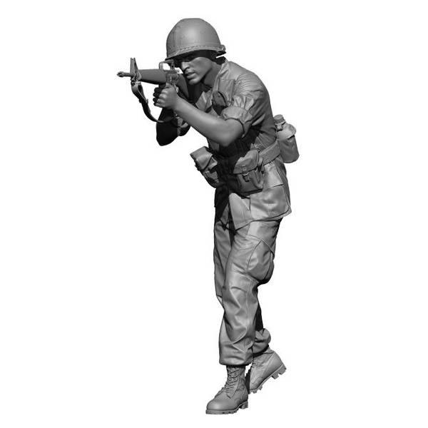 【9月予約】H3 Models 1/16 現用 アメリカ ベトナム戦争の兵士「止まれ！」 スケールモデル HS16101
