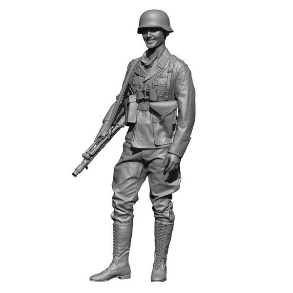 【9月予約】H3 Models 1/35 WWII ドイツ・アフリカ軍団の機関銃手 スケールモデル HS35094