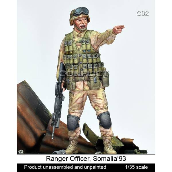 【4月予約】コンフリクト・ミニチュアズ 1/35 現用 アメリカ タスクフォース・レンジャーの指揮官 ソマリア1993 スケールモデル CM-C02