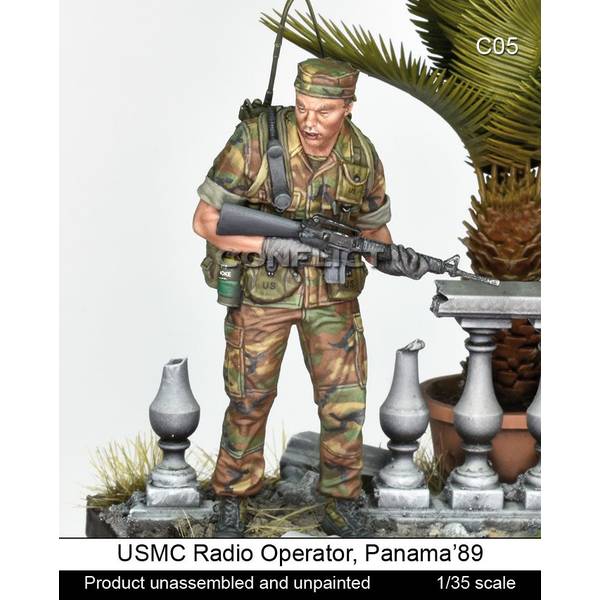 【4月予約】コンフリクト・ミニチュアズ 1/35 現用 アメリカ 海兵隊の通信兵 パナマ1989 スケールモデル CM-C05