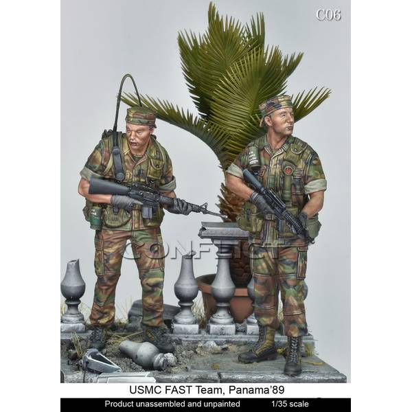 【4月予約】コンフリクト・ミニチュアズ 1/35 現用 アメリカ 海兵隊FASTチームセット パナマ1989(2体入) スケールモデル CM-C06