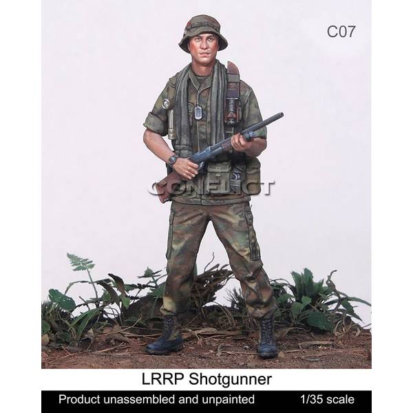 【4月予約】コンフリクト・ミニチュアズ 1/35 現用 アメリカ ショットガンを持つ特殊長距離偵察パトロール(LRRP)兵士 スケールモデル CM-C07