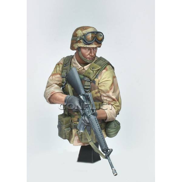 4月予約】コンフリクト・ミニチュアズ 1/16バスト 現用 アメリカ陸軍