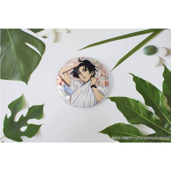 86―エイティシックス― 描き下ろしホログラム缶バッジ[シン]雨宿り