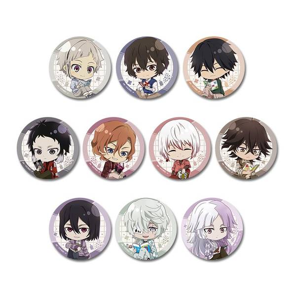 【4月予約】文豪ストレイドッグス ぷちちょこトレーディング缶バッジ 読書ver. 10個入BOX キャラグッズ 4589830091311